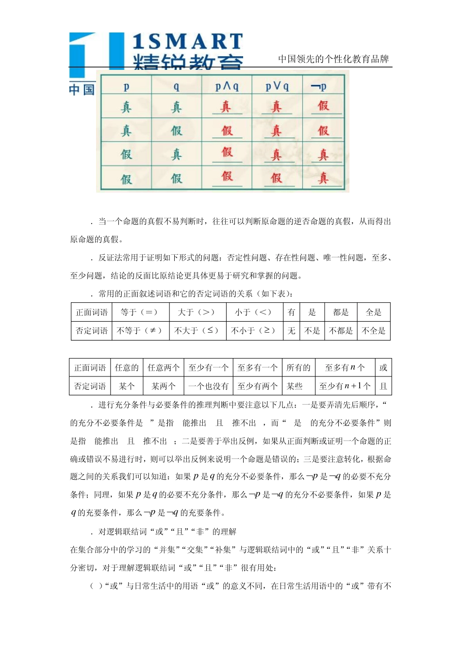常用逻辑用语_第2页