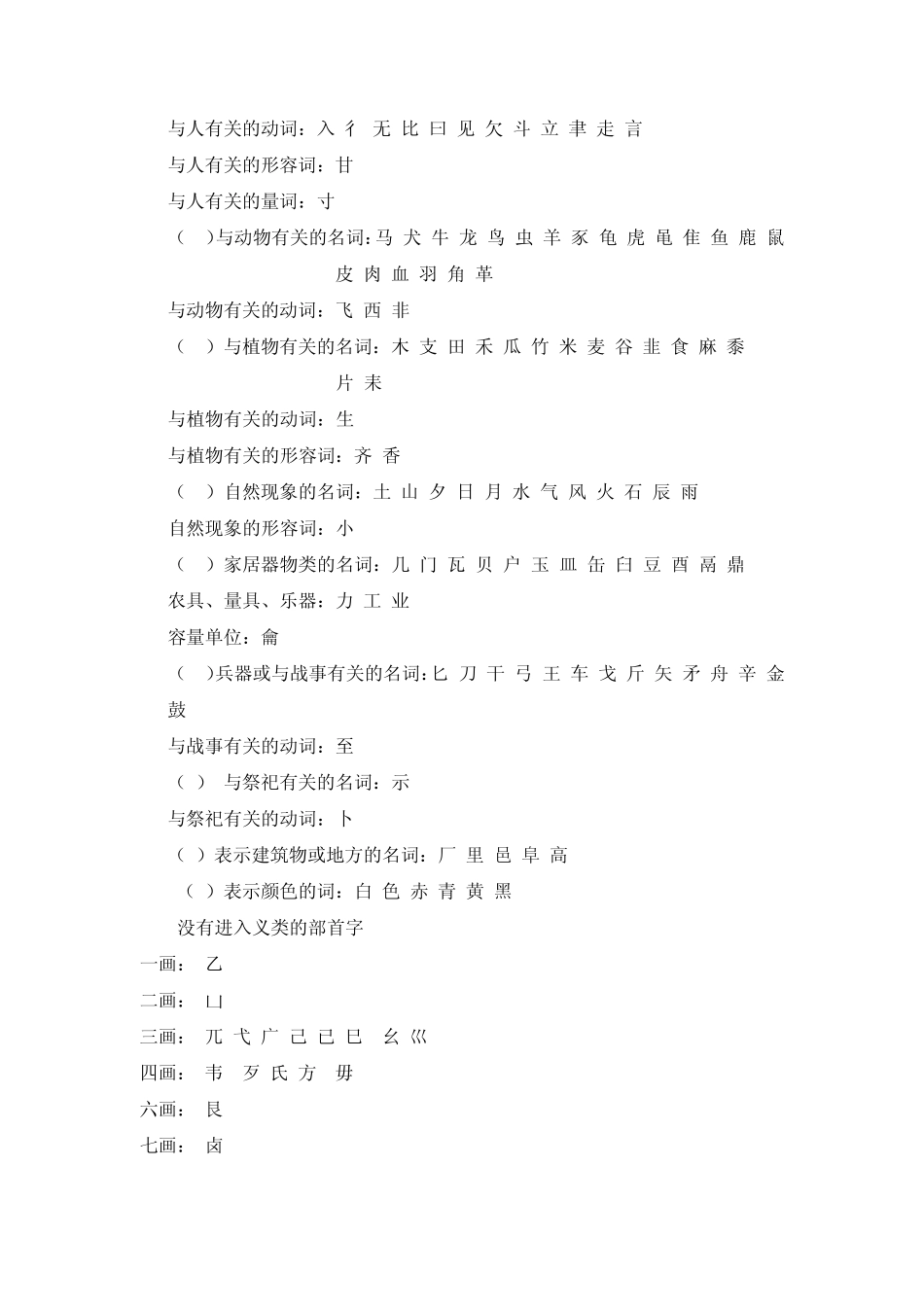 常用部首字分级分类和3000常用字频表_第2页