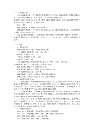 常用金属材料分类及鉴别知识