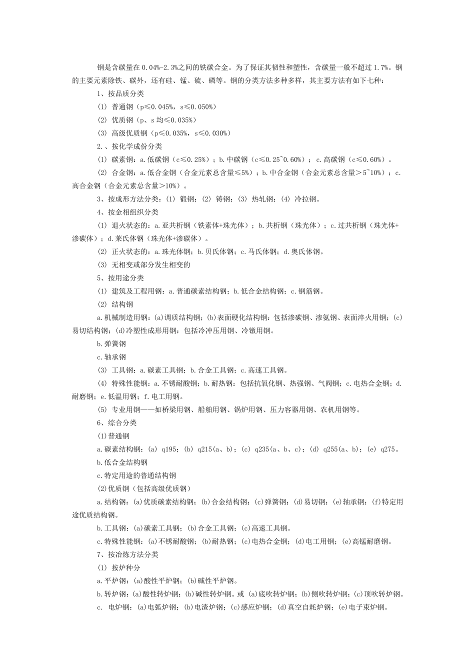 常用钢材知识大全_第2页