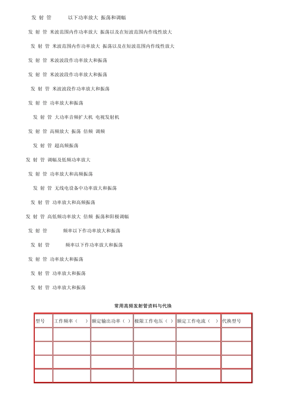 常用高频发射管_第3页