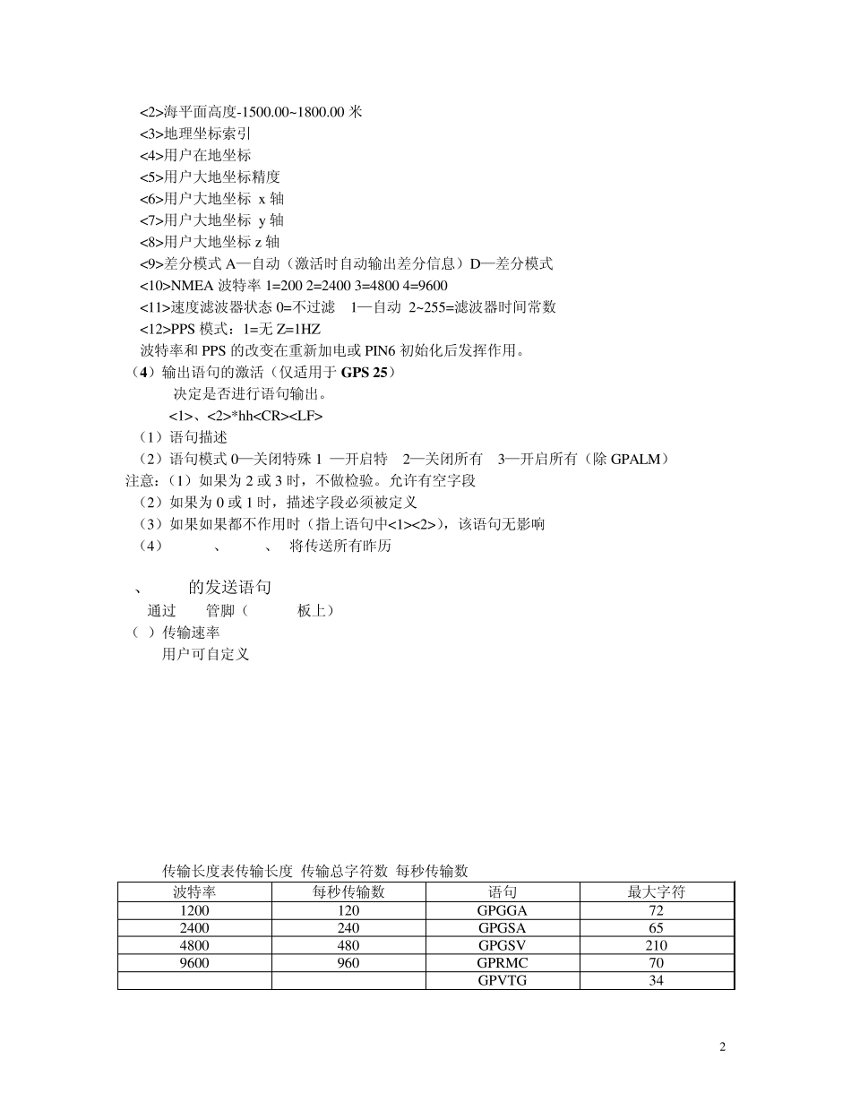 常见GPS数据输出格式_第2页