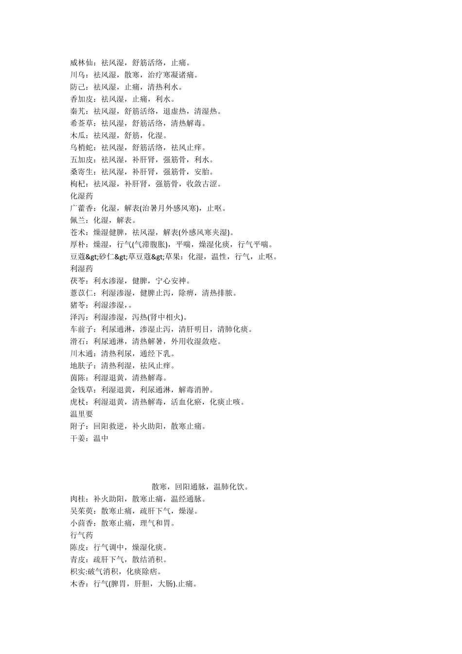 常见中药基本功效_第3页