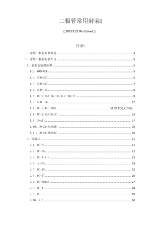 常见二极管封装