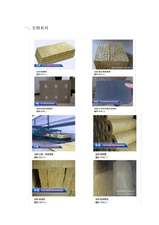 常见保温材料