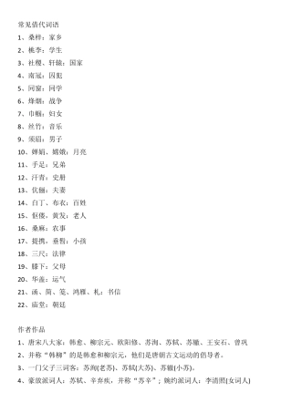 常见借代词语