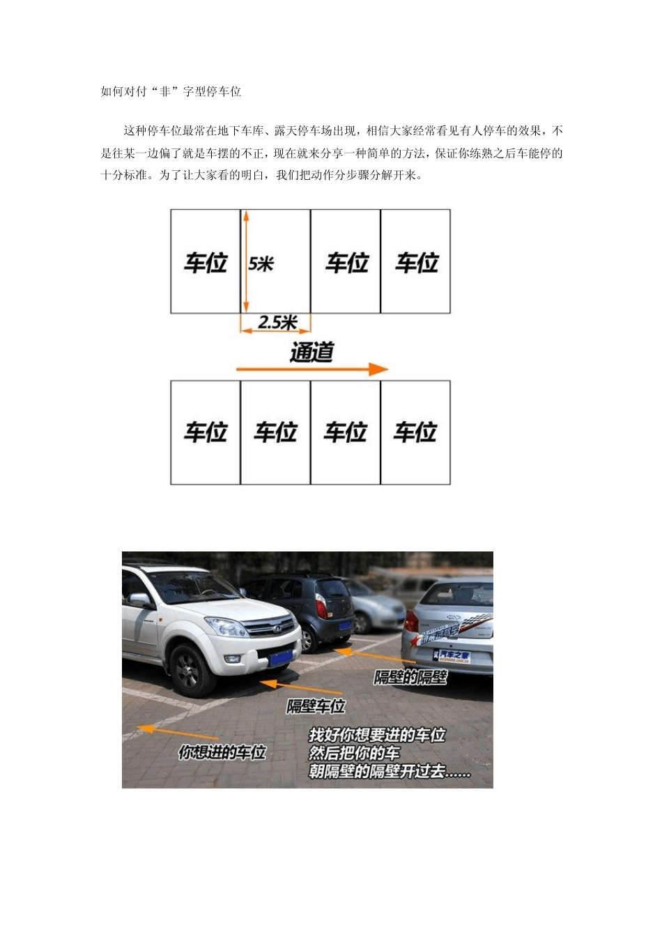 常见停车位的停车技巧_第1页