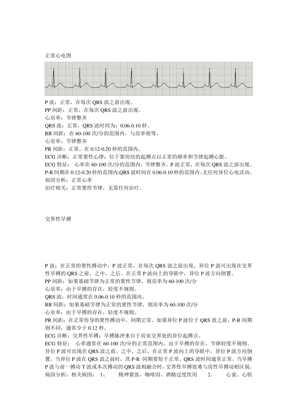 常见各种心电图明细_第1页