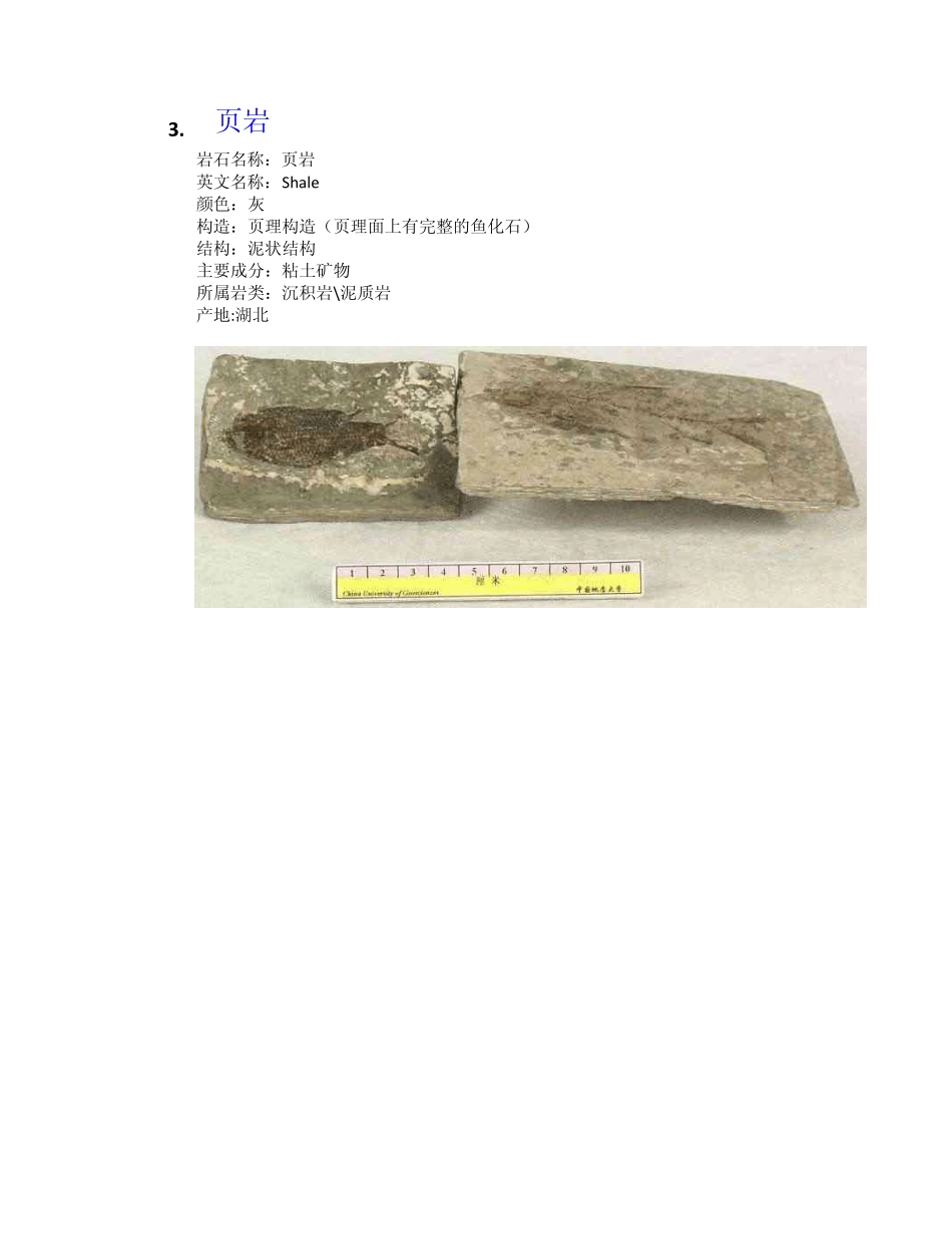 常见岩性描述及图片说明_第3页