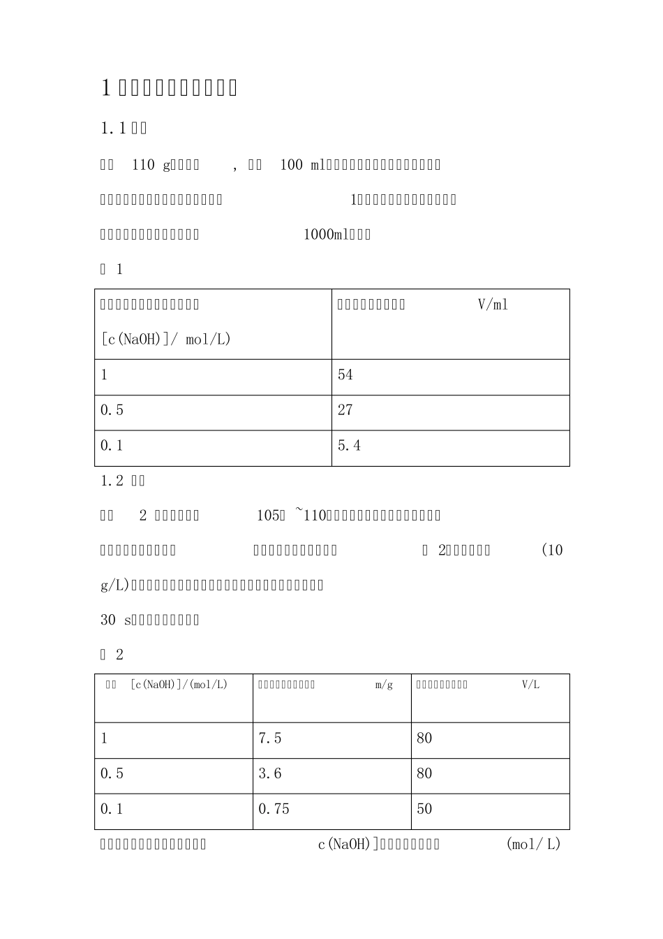 常见标准滴定液的配置及标定_第1页