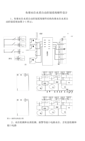 鱼塘水位水质自动控制系统硬件设计