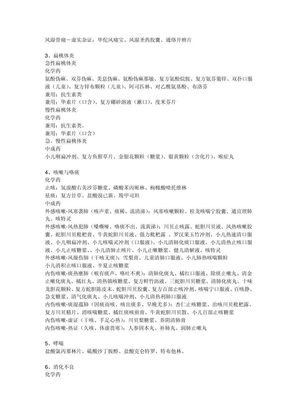 常见疾病的常用药物_第2页