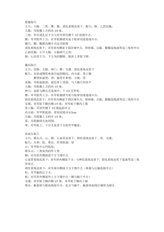 常见疾病耳穴治疗取穴