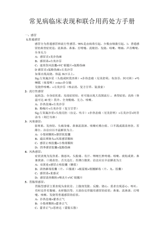 常见病临床用药处方
