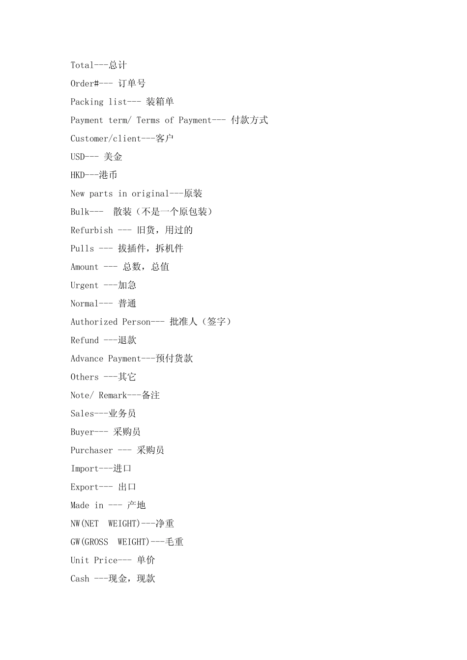 常见的商务词语_第2页