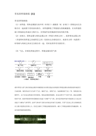 常见的焊接缺陷及缺陷图片