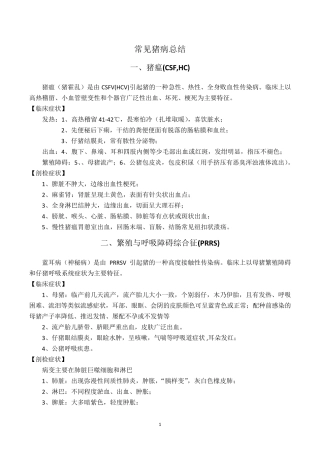 常见的猪病总结