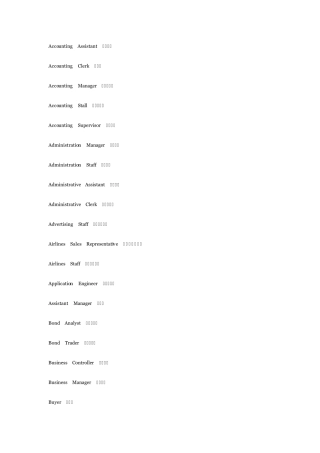 常见职业及水果英文表示