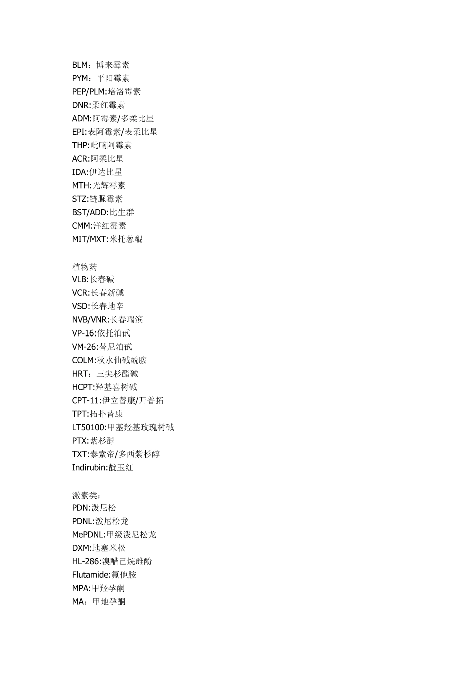 常见肿瘤化疗方案._第2页