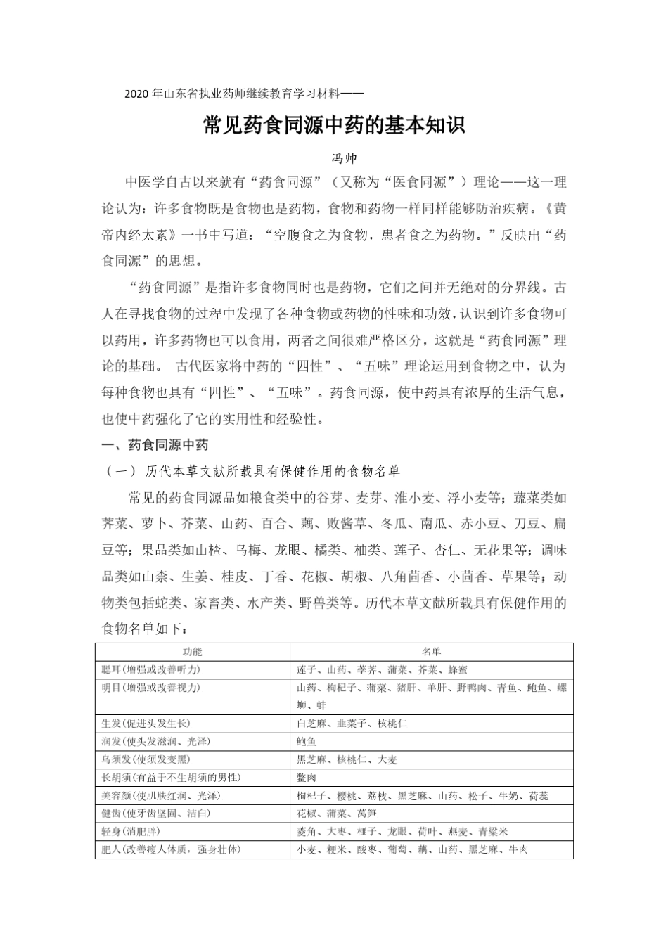 常见药食同源中药的基本知识_第1页