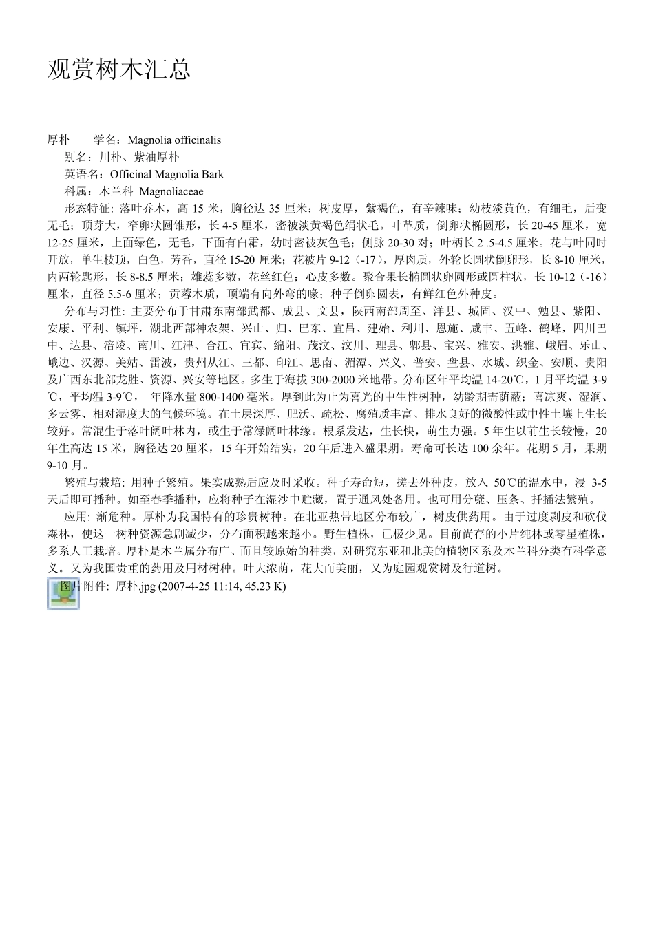 常见观赏树木汇总二_第1页