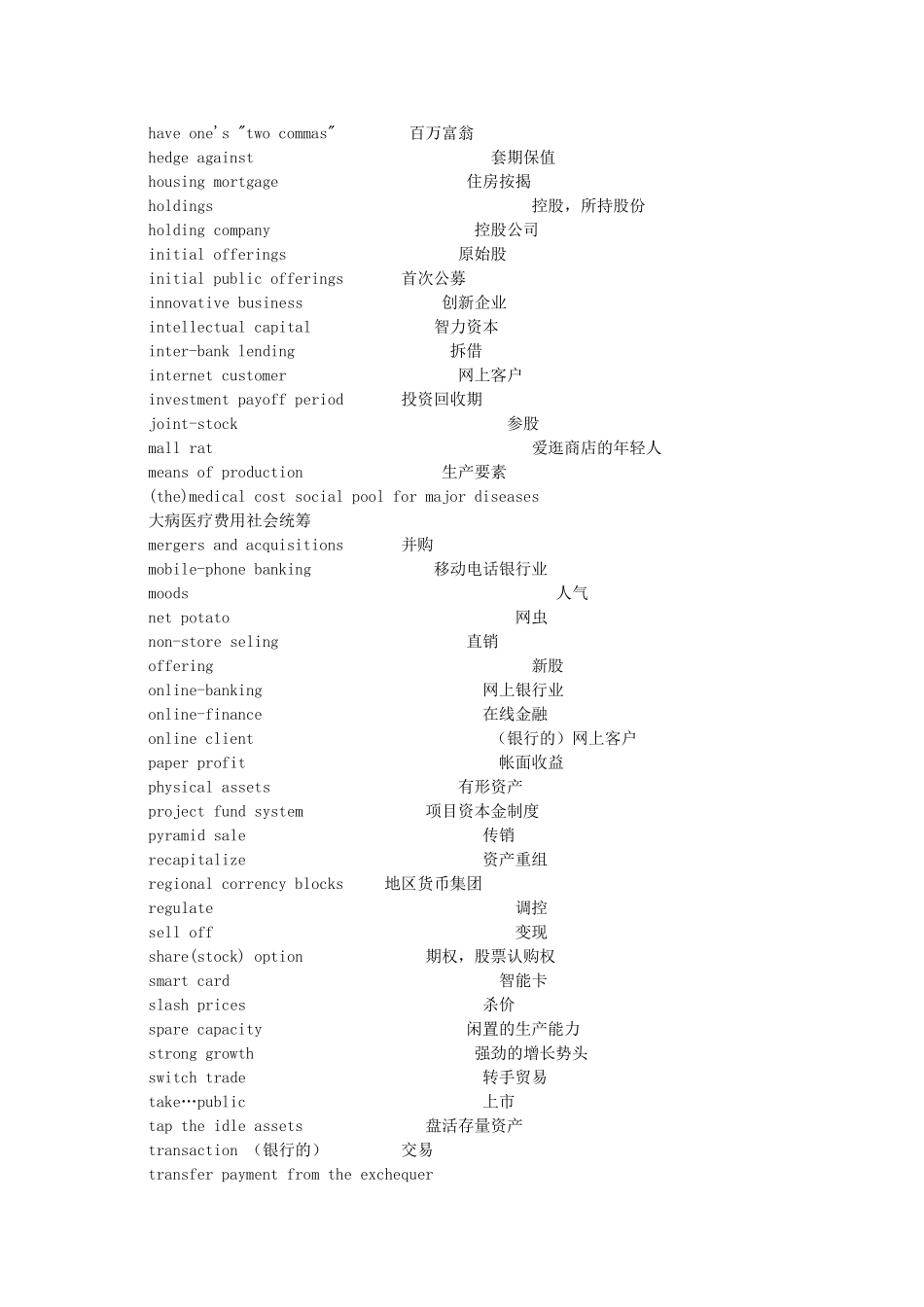常见金融词汇大全_第2页