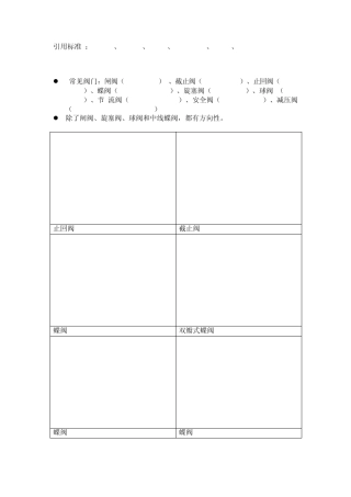 常见阀门批注