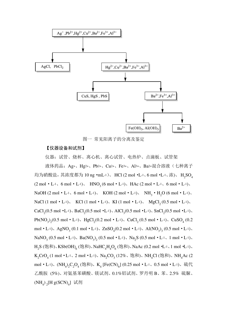 常见阳离子的分离与鉴定_第2页