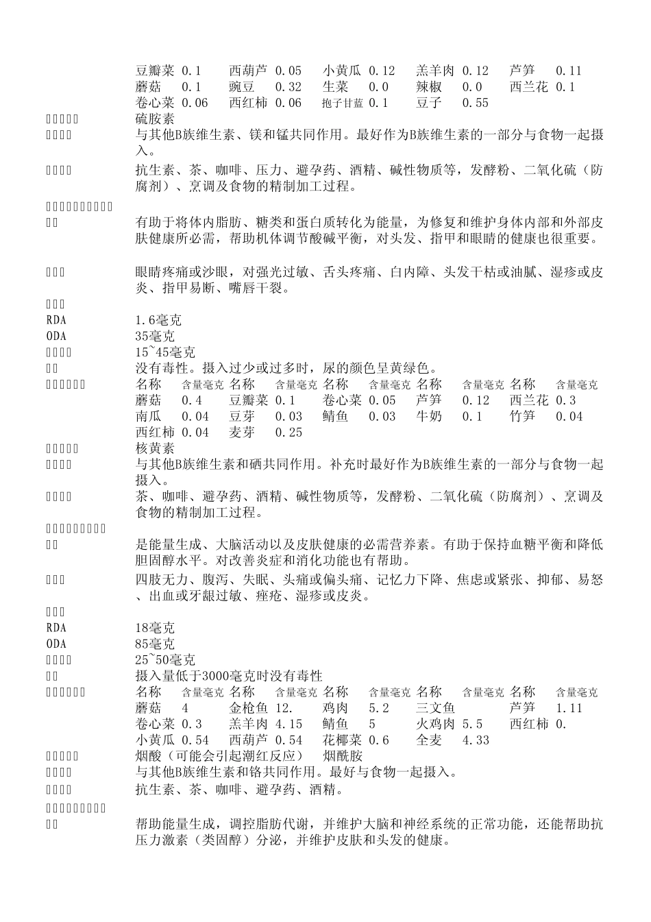 常见食物中的营养素——维生素、矿物质及必需脂肪酸_第2页