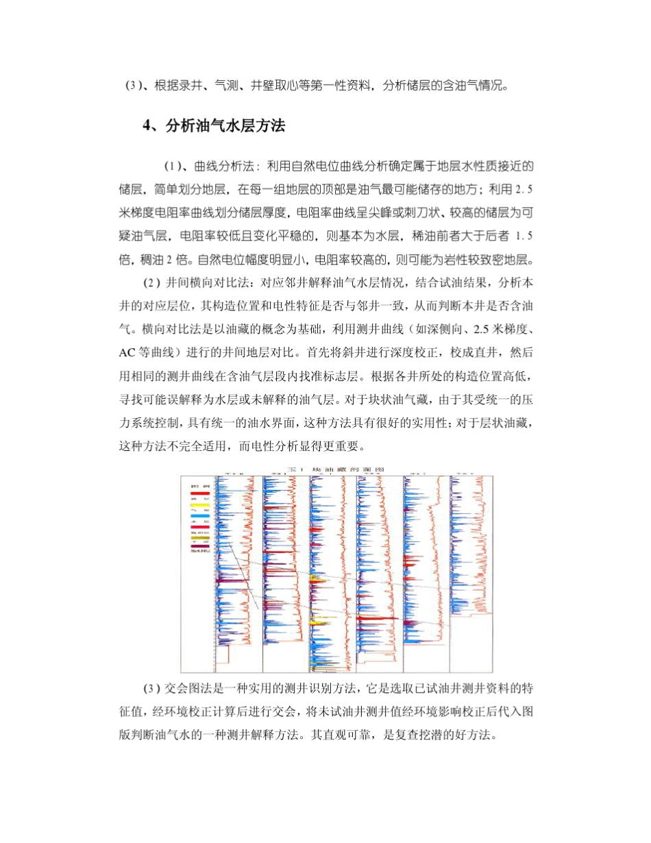 常规储层油、气、水层的识别方法_第2页