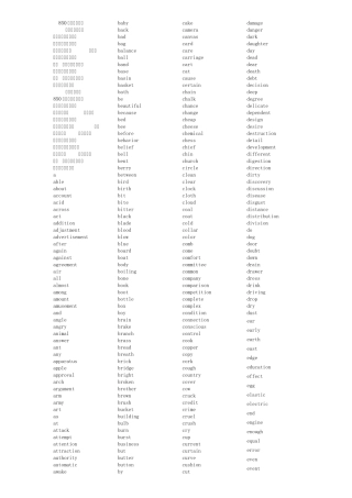 常规英语850基本词汇列表