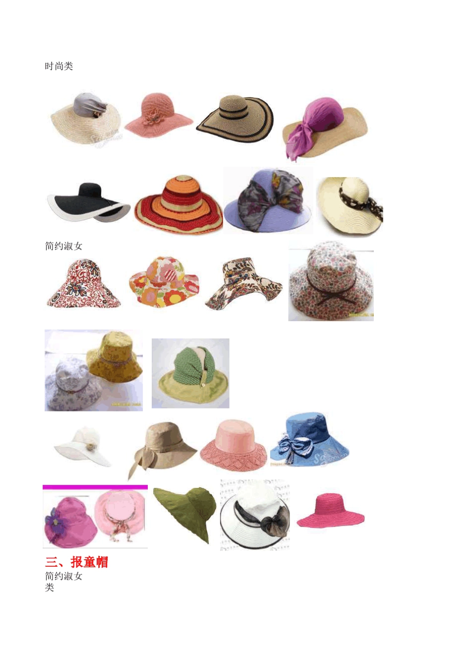 帽子分类图解_第2页