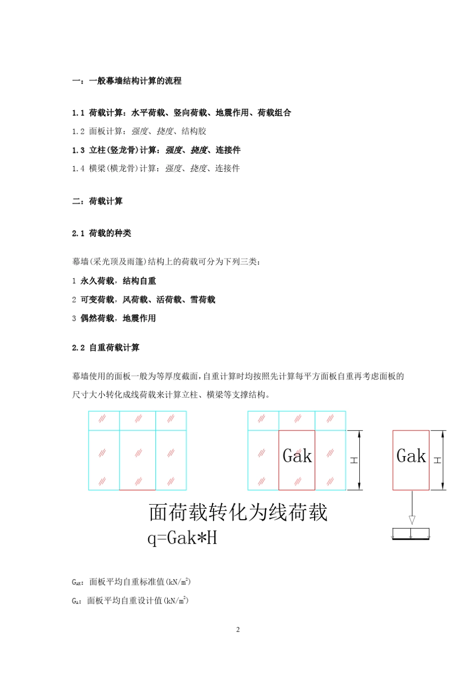 幕墙结构计算基础知识_第2页