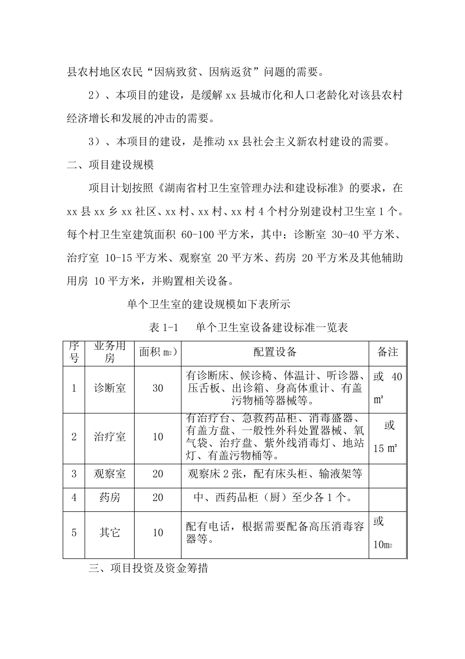 干杉乡村卫生室项目建设可行性报告_第2页