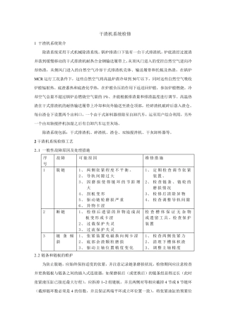 干渣机系统检修