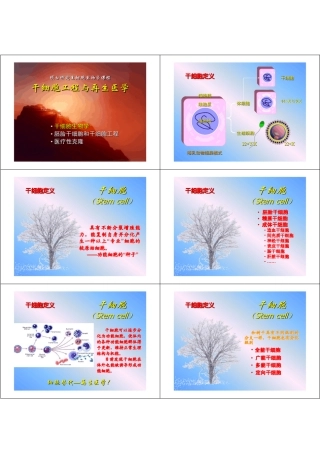 干细胞与再生医学