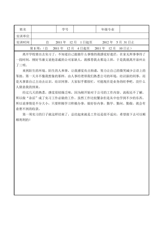 平面设计实习周记