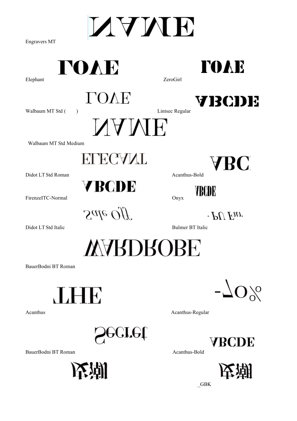 平面设计常用字体和及预览图_第1页