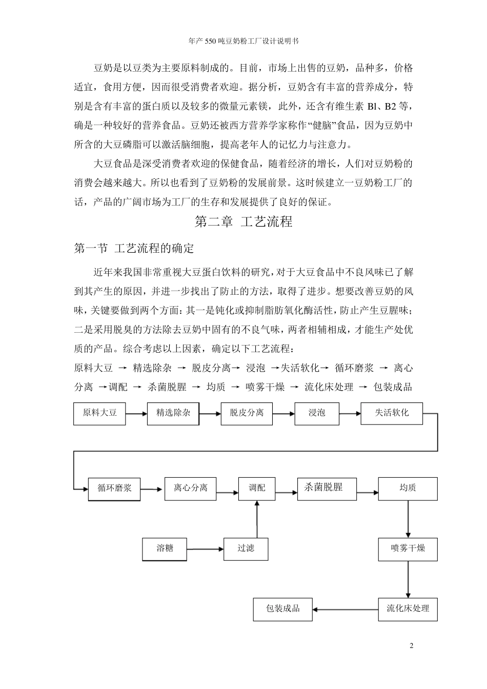 年产550吨豆奶粉工厂设计说明书_第2页