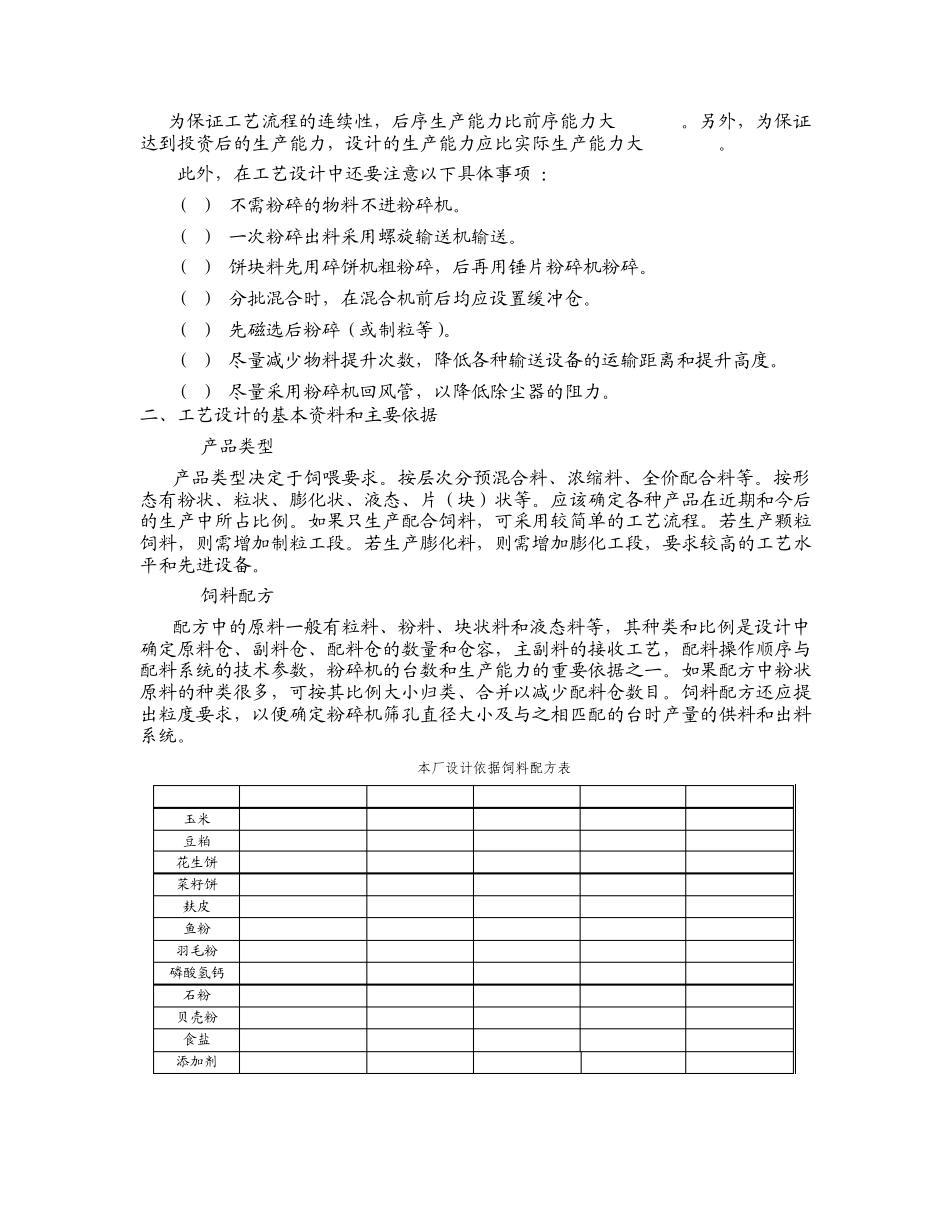 年班产2万吨饲料厂设计方案1_第2页