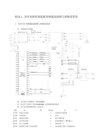 并行微机板与变频器接线图纸,参数设置