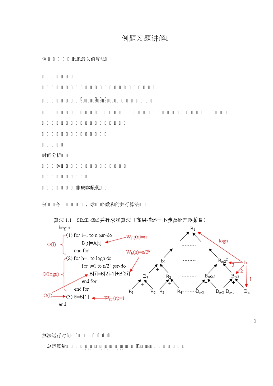 并行计算习题及答案例题习题讲解_第1页