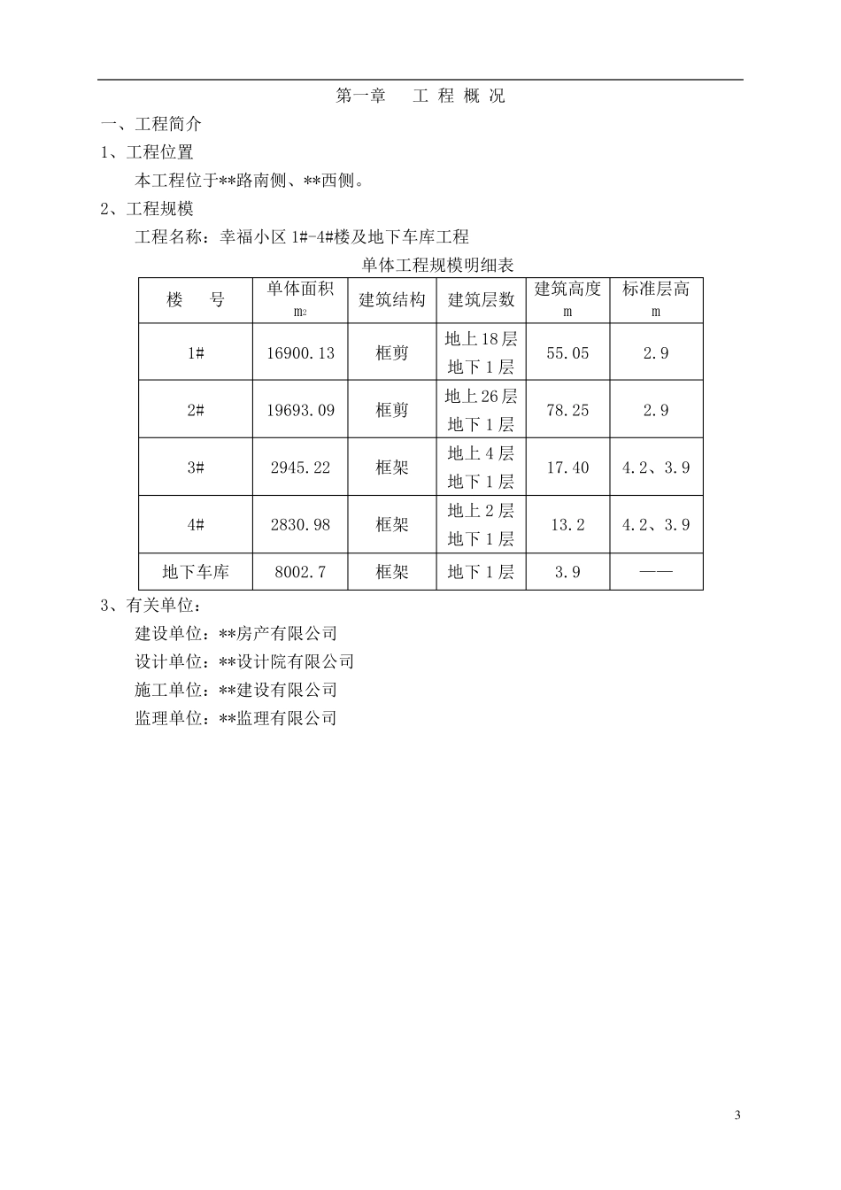 幸福小区施工组织设计_第3页