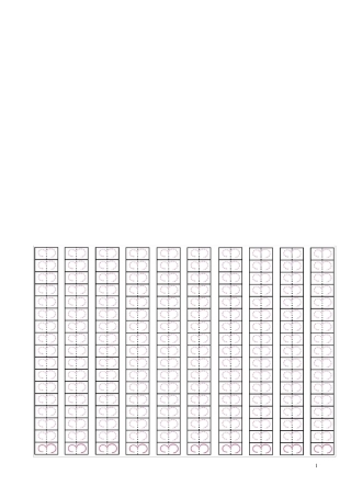 幼儿园010数字字帖