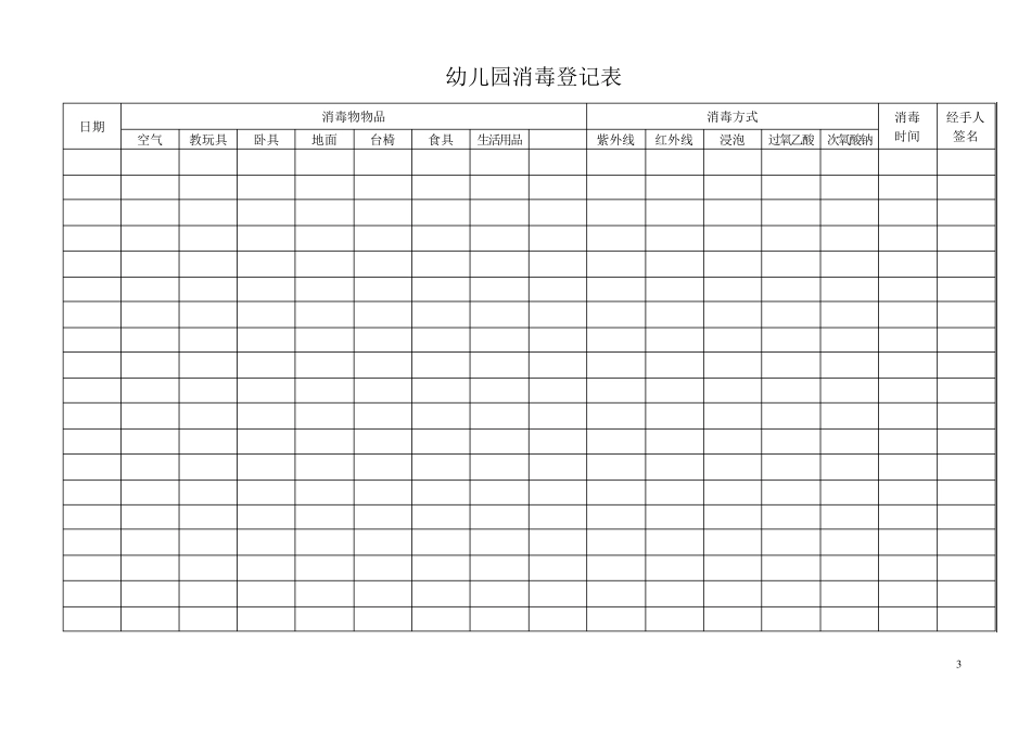 幼儿园专用表格大全_第3页