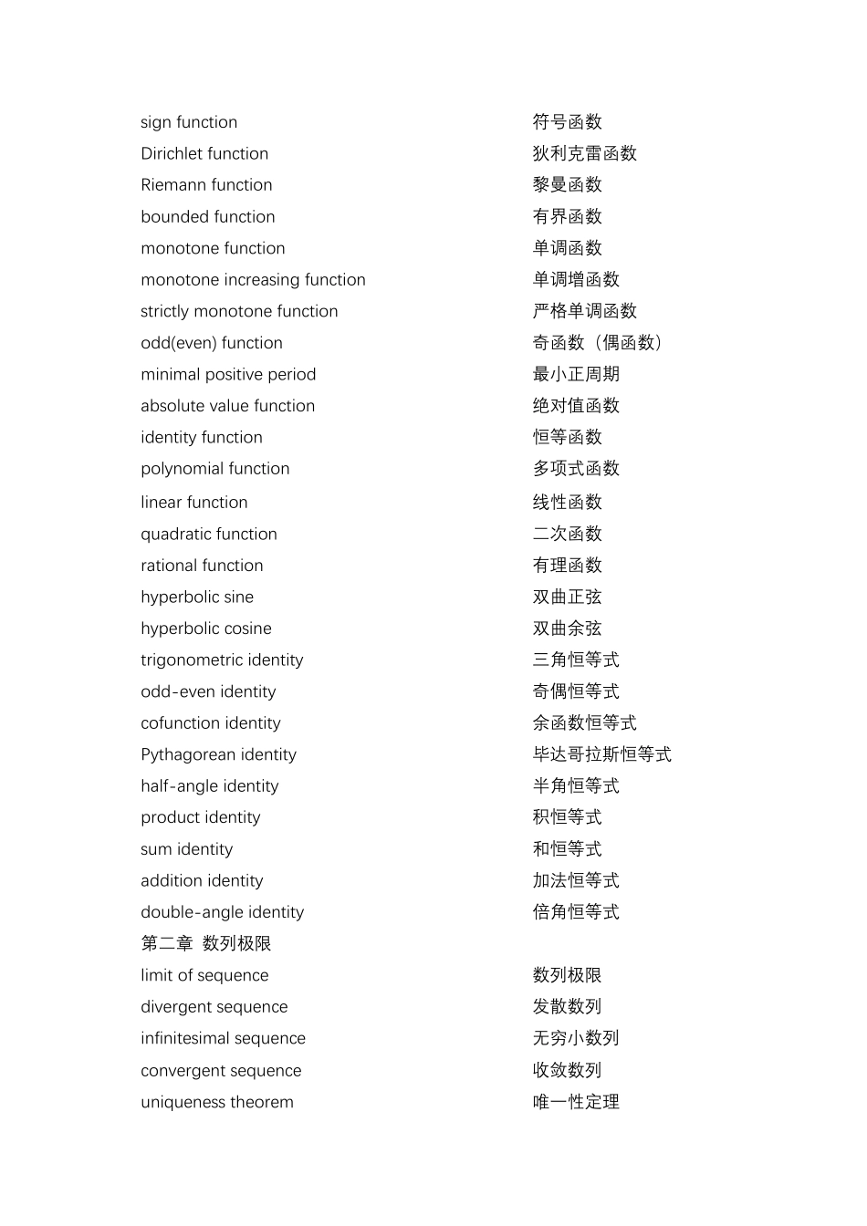 数学分析英文词汇_第3页