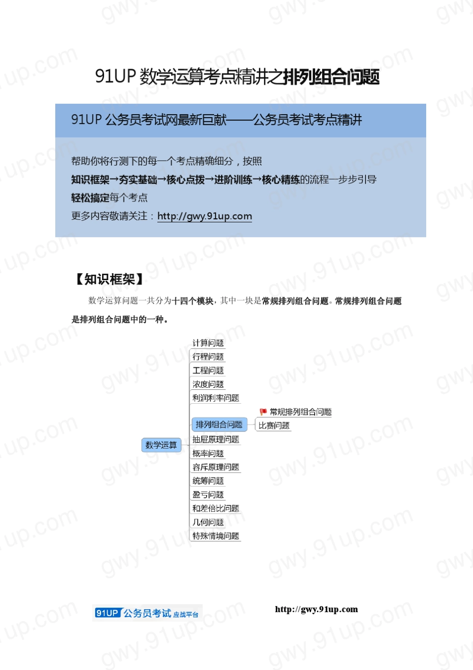 数学运算——常规排列组合问题_第1页