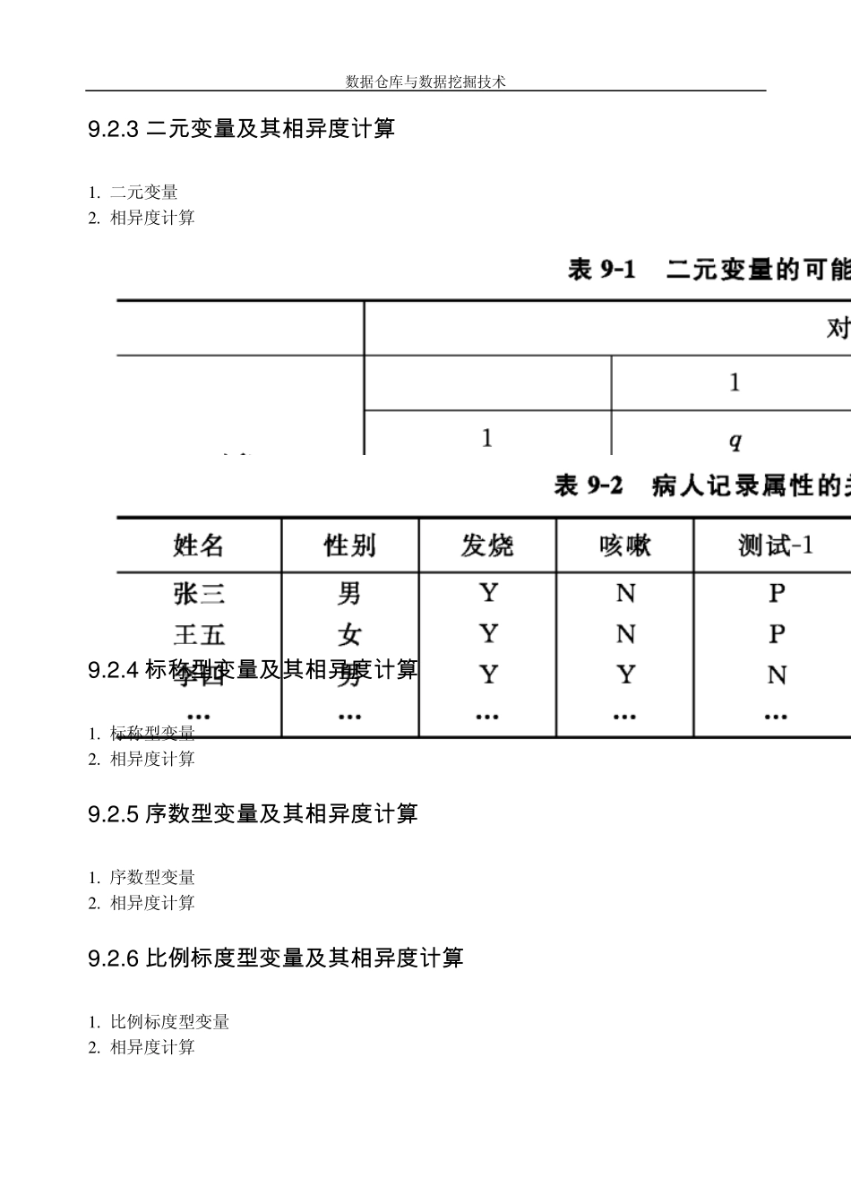 数据仓库与数据挖掘技术第九章聚类分析_第2页