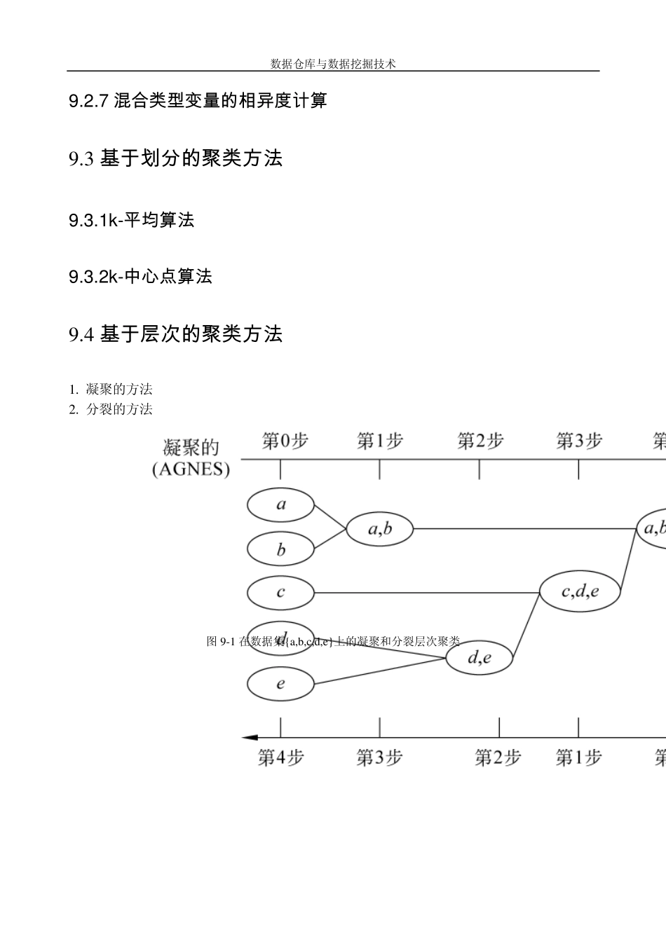 数据仓库与数据挖掘技术第九章聚类分析_第3页