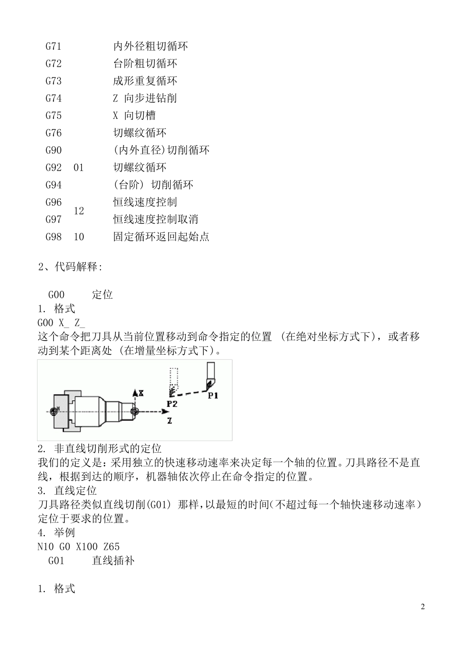 数控车床G代码及M指令_第2页